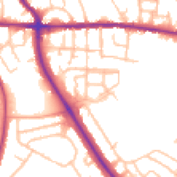 Daytime road noise heatmap for WV4 6BS