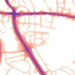 Daytime road noise heatmap for WV4 6DZ