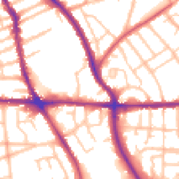 Daytime road noise heatmap for WV4 6EA