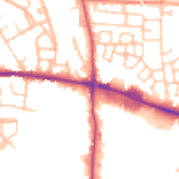 Daytime road noise heatmap for WV4 6JS