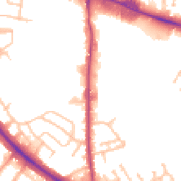 Daytime road noise heatmap for WV4 6JT
