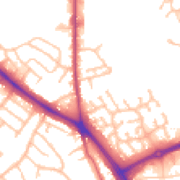 Daytime road noise heatmap for WV4 6LG