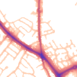 Daytime road noise heatmap for WV4 6LQ