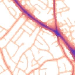 Daytime road noise heatmap for WV4 6LS