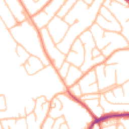 Daytime road noise heatmap for WV4 6LY