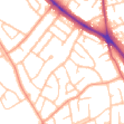 Daytime road noise heatmap for WV4 6NE