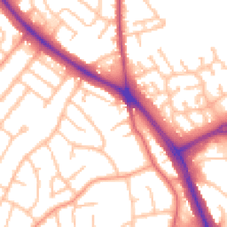 Daytime road noise heatmap for WV4 6NJ