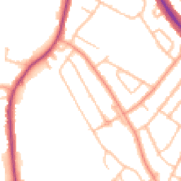 Daytime road noise heatmap for WV4 6QX