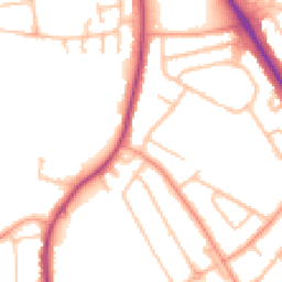 Daytime road noise heatmap for WV4 6SN
