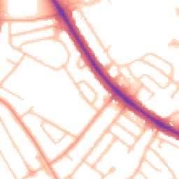 Daytime road noise heatmap for WV4 6SZ
