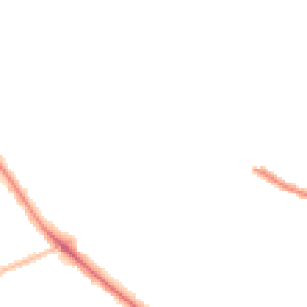 Night-time road noise heatmap for WV6 0AA