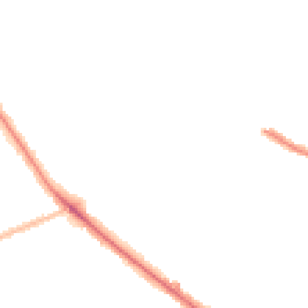 Night-time road noise heatmap for WV6 0AH