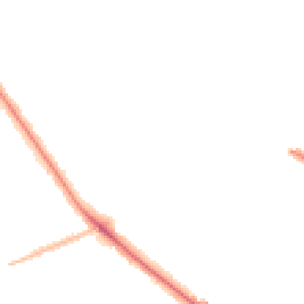 Night-time road noise heatmap for WV6 0AW