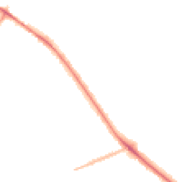 Night-time road noise heatmap for WV6 0BL