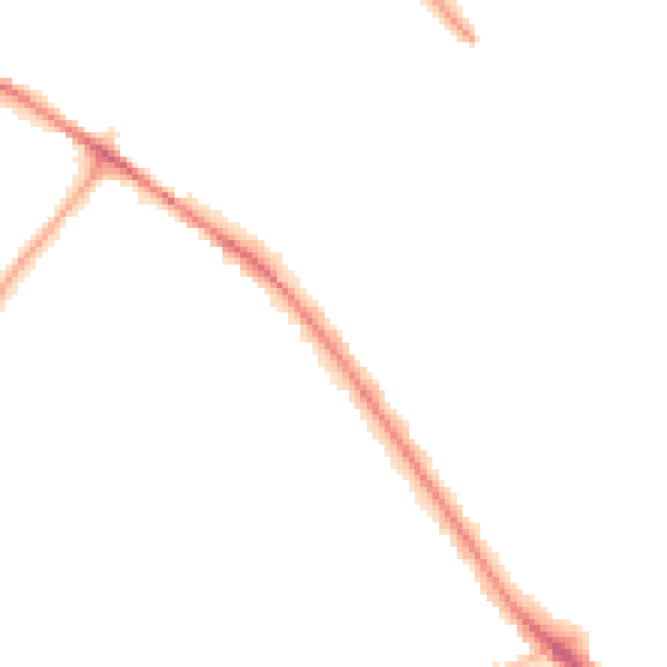 Night-time road noise heatmap for WV6 0BQ