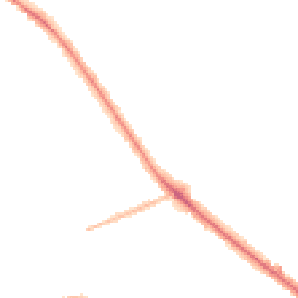 Night-time road noise heatmap for WV6 0BS