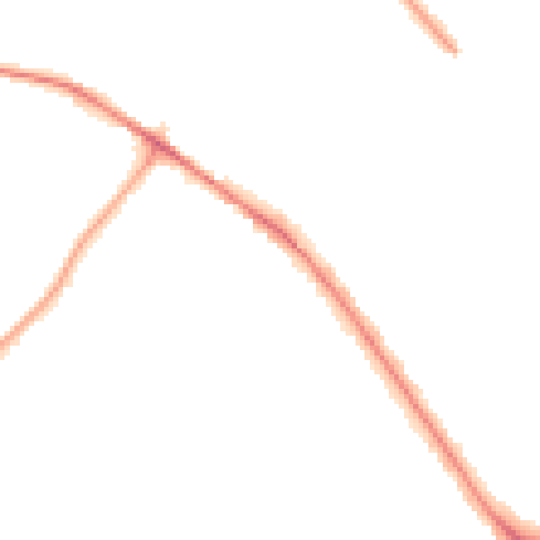 Night-time road noise heatmap for WV6 0DF