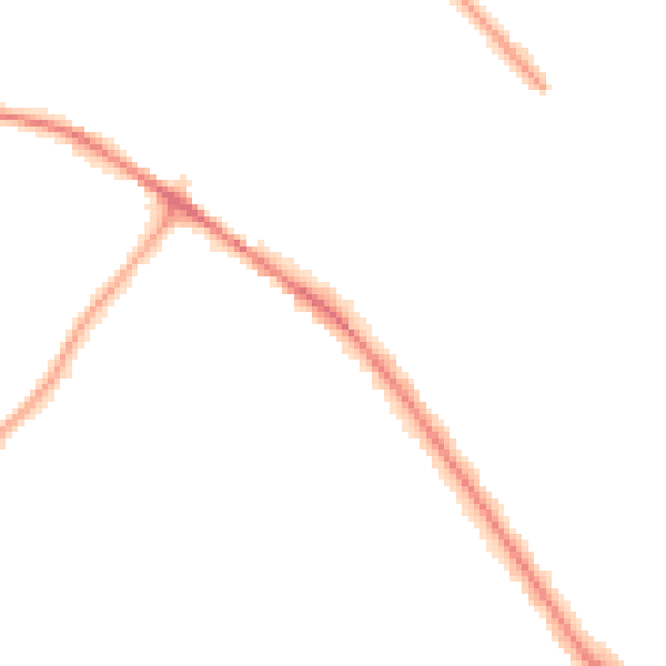 Night-time road noise heatmap for WV6 0DG