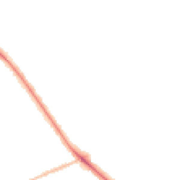 Night-time road noise heatmap for WV6 0DN