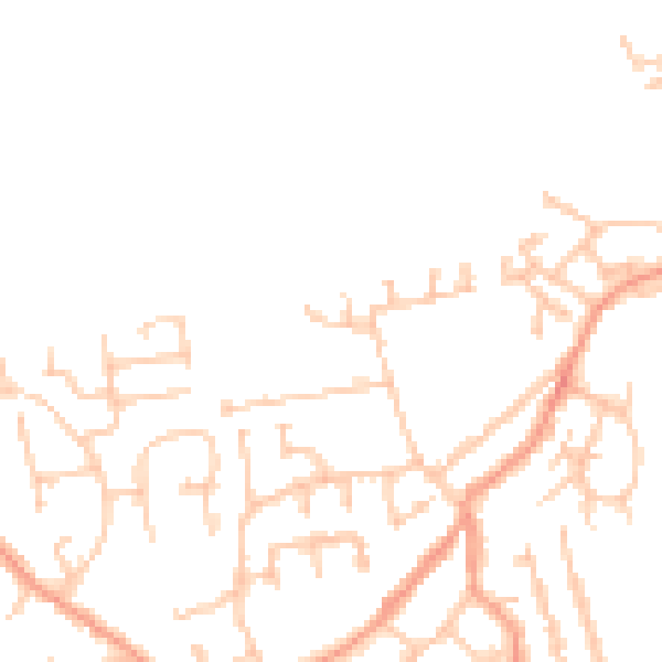 Daytime road noise heatmap for WV6 0UR