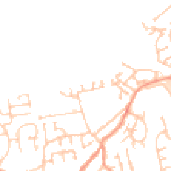 Daytime road noise heatmap for WV6 0UW