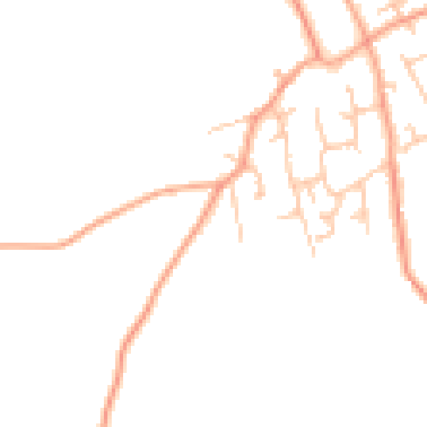 Daytime road noise heatmap for WV6 7BT