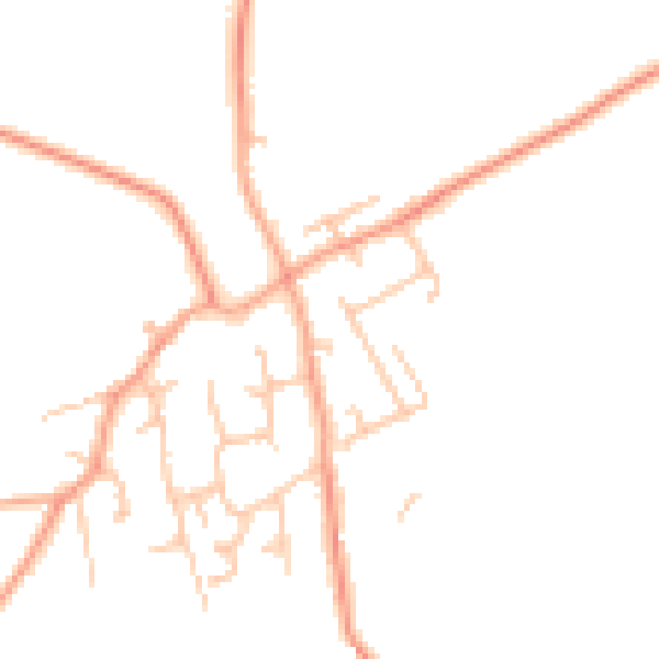 Daytime road noise heatmap for WV6 7BX