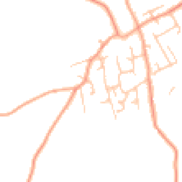 Daytime road noise heatmap for WV6 7DP