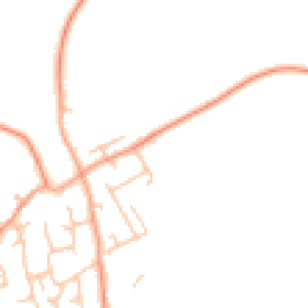 Daytime road noise heatmap for WV6 7ER