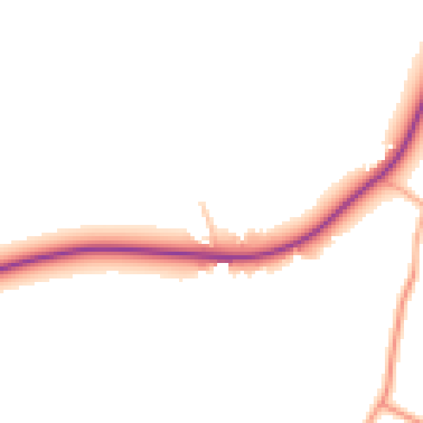 Daytime road noise heatmap for WV6 7EX