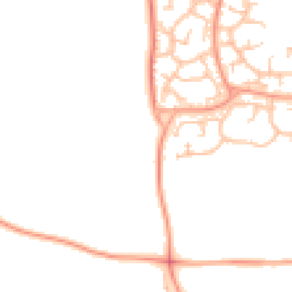Daytime road noise heatmap for WV6 7HP