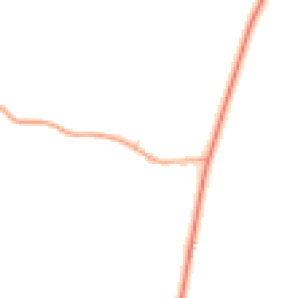 Daytime road noise heatmap for WV6 7HU