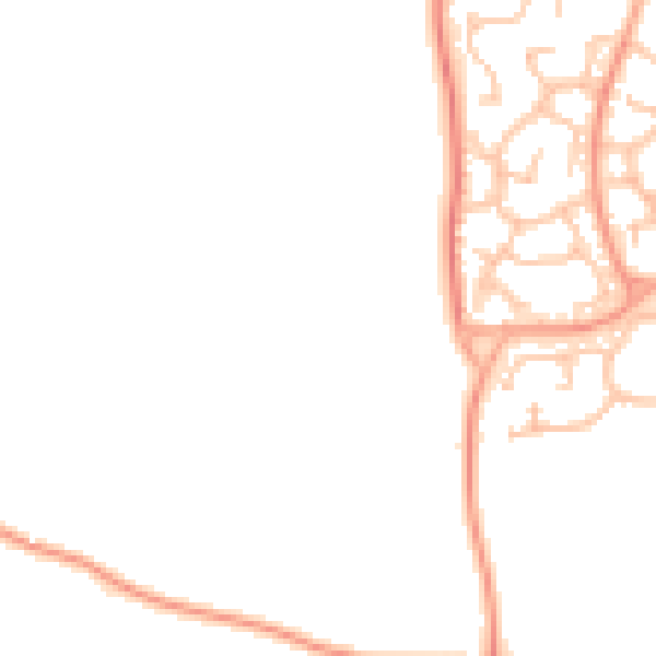 Daytime road noise heatmap for WV6 7JB