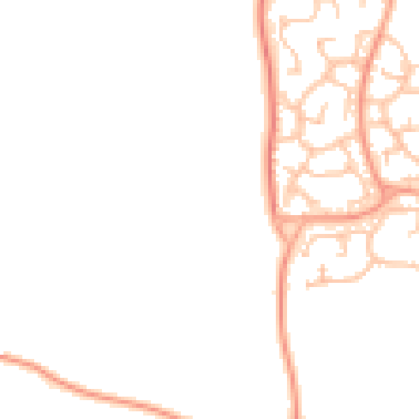 Daytime road noise heatmap for WV6 7JE