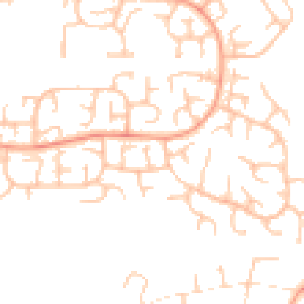 Daytime road noise heatmap for WV6 7SH