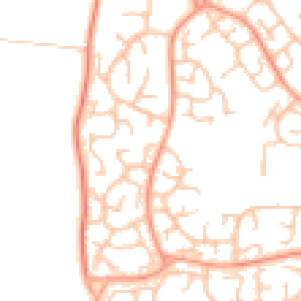 Daytime road noise heatmap for WV6 7UB