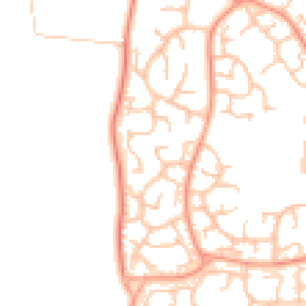 Daytime road noise heatmap for WV6 7UD