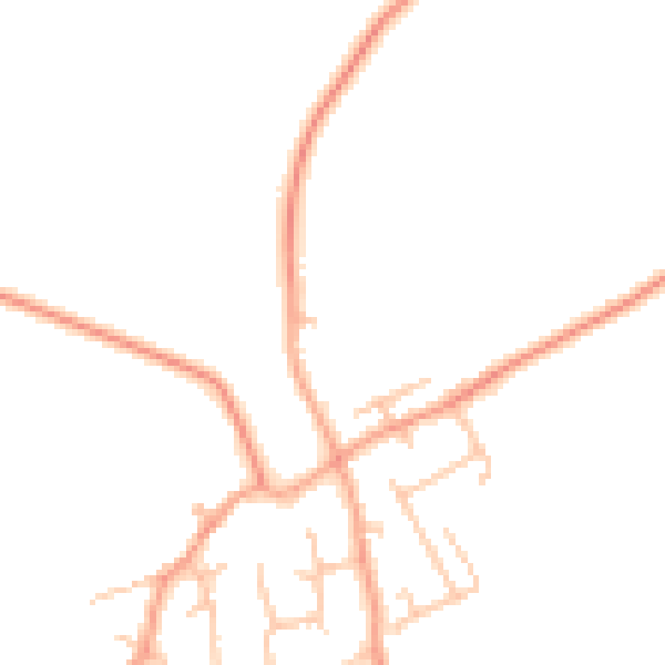 Daytime road noise heatmap for WV6 7WA