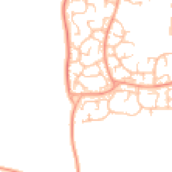Daytime road noise heatmap for WV6 7XX