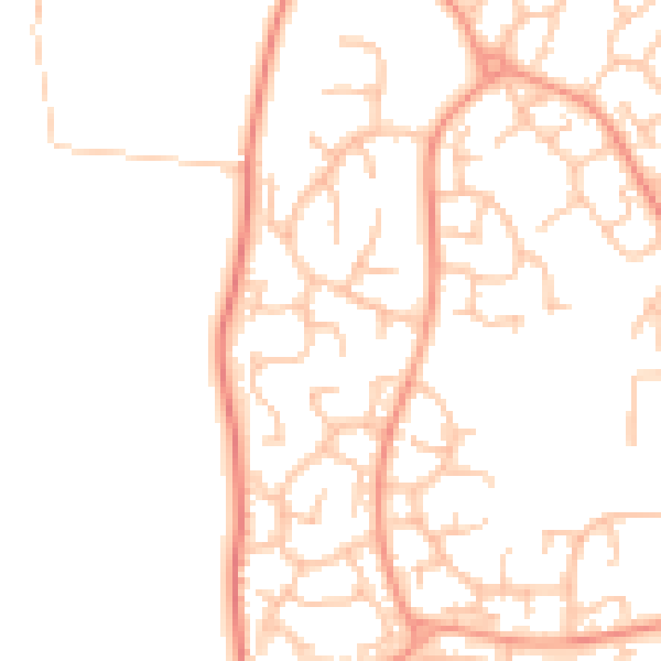 Daytime road noise heatmap for WV6 7YU