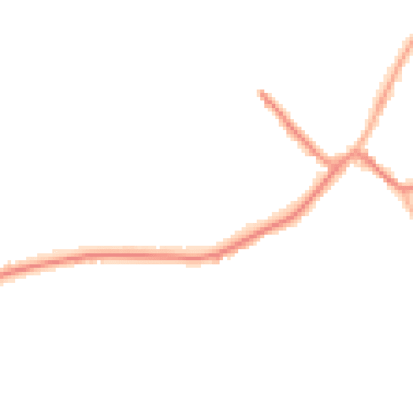 Night-time road noise heatmap for WV6 8AJ