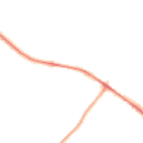 Night-time road noise heatmap for WV6 8QD