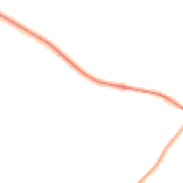 Night-time road noise heatmap for WV6 8UB