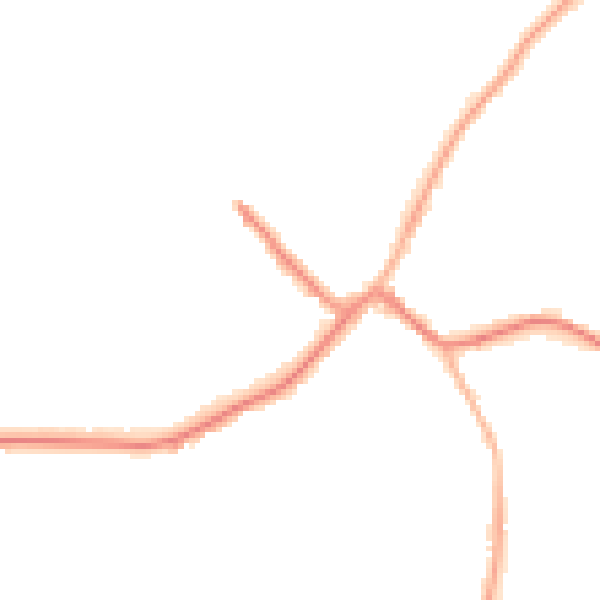 Night-time road noise heatmap for WV6 8XR