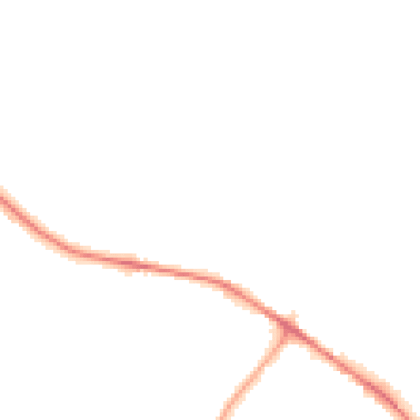 Night-time road noise heatmap for WV6 9AN