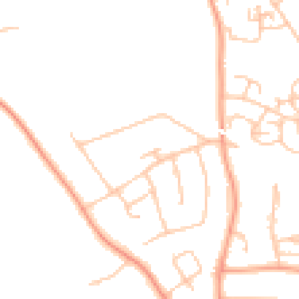 Daytime road noise heatmap for WV6 9DN