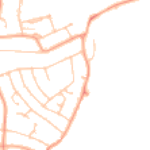 Daytime road noise heatmap for WV6 9LG