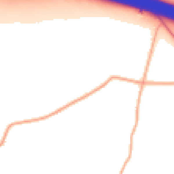Daytime road noise heatmap for WV8 1RQ