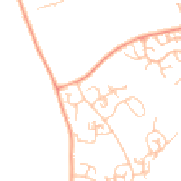 Daytime road noise heatmap for WV8 1TA