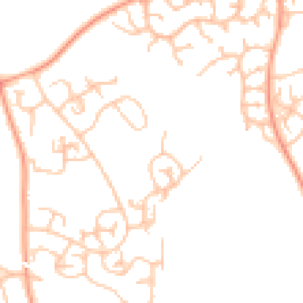 Daytime road noise heatmap for WV8 1TS